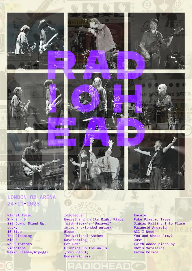 Radiohead retro poster for Kai