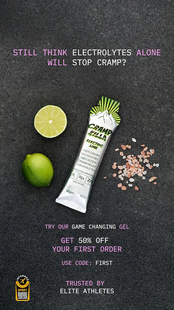 Story ad: electrolytes alone don't stop cramp